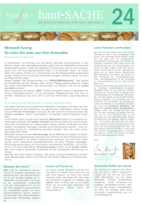 Newsletter haut-Sache Ausgabe 24 | hautok und hautok cosmetics