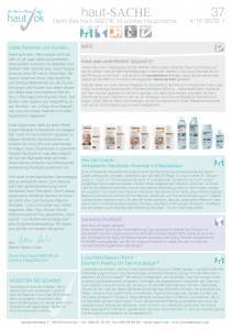 Newsletter haut-Sache Ausgabe 37 | hautok und hautok cosmetics