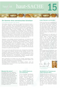 Newsletter haut-Sache Ausgabe 15 | hautok und hautok cosmetics