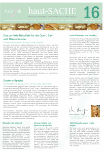 Newsletter haut-Sache Ausgabe 16 | hautok und hautok cosmetics