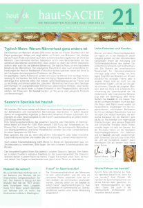 Newsletter haut-Sache Ausgabe 21 | hautok und hautok cosmetics