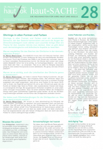 Newsletter haut-Sache Ausgabe 28 | hautok und hautok cosmetics