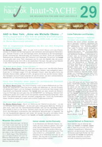 Newsletter haut-Sache Ausgabe 29 | hautok und hautok cosmetics